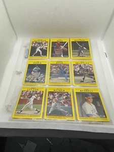 1991 Fleer Baseball riesige Menge in Ultra Pro 9 Taschen Blätter - Bild 1 von 9