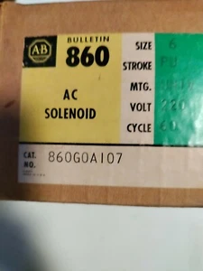 ALLEN BRADLEY SOLENOID 860GOA107 SERIES B - Picture 1 of 2