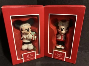 LENOX CLASSICS DISNEY "WEIHNACHTEN MIT MICKEY" WEIHNACHTSMANN / Minnie Mouse Set - Bild 1 von 8