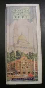 Boston & Albany RR - Vintage Map/Guide Boston - 1920s - Very good - Free ship - Picture 1 of 7