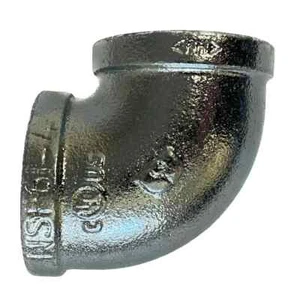BMI 4" Galvanized 90° Elbow Pipe Fitting NPT Thread Class 150 UL/FM Iron New - Picture 1 of 1