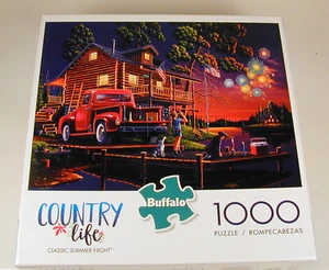 Country Life Classic Summer Night Jigsaw Puzzle by Buffalo 1000 Pieces - Picture 1 of 2