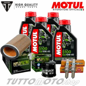 Tagliando TRIUMPH Bonneville 865 SE 2009-2012 / Kit Olio Motul + Filtri Candele - Foto 1 di 6