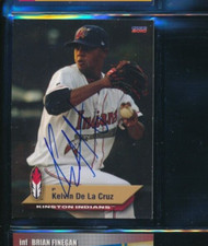 2010 Choice #4 Kelvin de La Cruz  Kinston Indians Signed Autograph (DO88) SWSW6