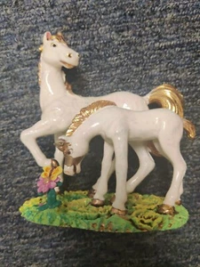 Vintage Metal Unicorn W/Baby - Picture 1 of 7
