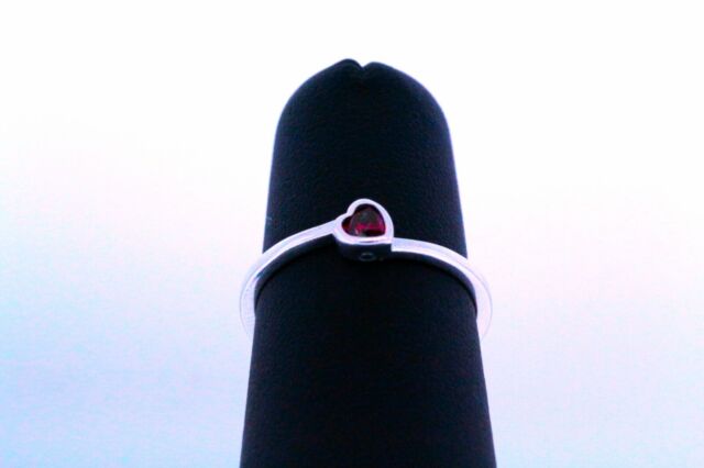 Retired Pandora One Love Red Heart Ring Size 7 190896SGR-54/7