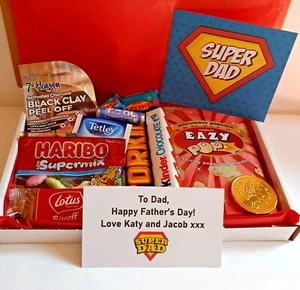 Personalised Father's Day Gift Box Hamper Present - Daddy Dad Grandad Best Dad - Picture 1 of 16