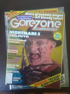 Gorezone Magazine Lot Of 6 Freddy