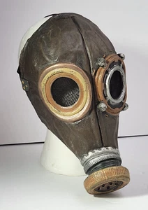 Steam Punk Poison Gas Mask Costume Latex Mask Cosplay Adult One Size - Picture 1 of 3