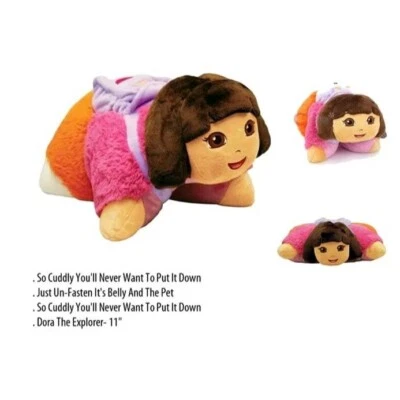 Dora The Explorer Pillow Pets Pee-wees Stuffed Plush Toy Nickelodeon - Image 1 of 4