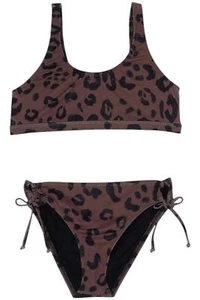 Splendid Girl's Kitty Bralette and Tunnel Side Bikini Bronze - Picture 1 of 1