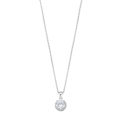 Collana Donna Lotus Silver in Argento Con Punto Luce LP3104-1/1 - Immagine 1 di 3