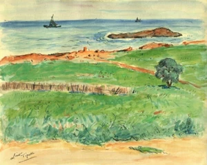 Gustave LINO (1893-1961) - TIPAZA - ALGÉRIE - Dessin orientaliste ancien - Imagen 1 de 1
