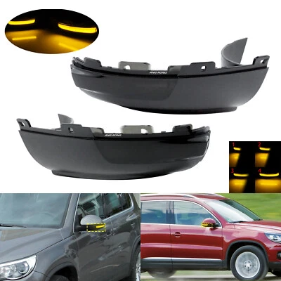 For VW Tiguan 5N MK1 Dynamic LED Wing Mirror Indicator Signal Light Lamp 2008-16 - Image 1 of 4