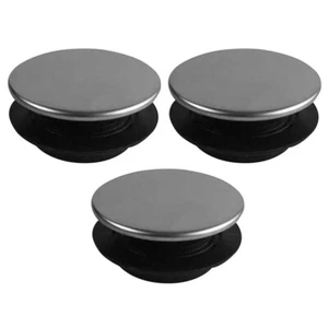 3Pcs/set Sink Hole Caps Cover Steel Covers Sprayer Tap Faucet Metal - Picture 1 of 12