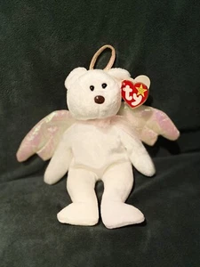 Halo Angel Bear 1998 TY Beanie Baby selten nicht mehr produziert braun Nasenmarke gebraucht, in einwandfreiem Zustand  - Bild 1 von 8