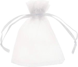 50PCS 3X4 Inch Sheer Drawstring Organza Gift Bag Jewelry Pouch Party Wedding ... - Picture 1 of 4