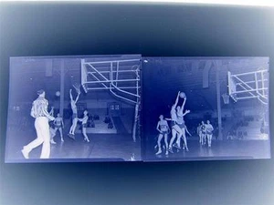 1937 Commerce vs Mission Basketball Original Sports Old Photo Negative Lot 35J - Picture 1 of 1