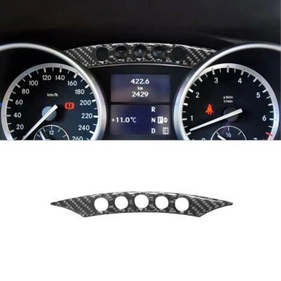 Cubierta de botón de velocímetro interior de fibra de carbono para 09-12 Mercedes-Benz R350 Foto 1 de 4
