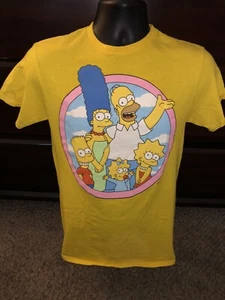 The Simpsons 20th Century Fox T Shirt Size Medium Yellow Simpson Family - Picture 1 of 7