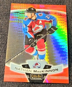 2019-20 OPC O-Pee-Chee Platinum Red Prism /199 Nathan MacKinnon #75 Avalanche