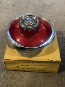 Vintage Glo-Brite Ford Galaxie 1963 Stop & Tail Lamp Lens, C3AZ-1345OC, NOS - Picture 1 of 3
