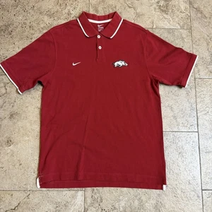 Arkansas Razorbacks Nike Polo Men’s Medium Red - Picture 1 of 5
