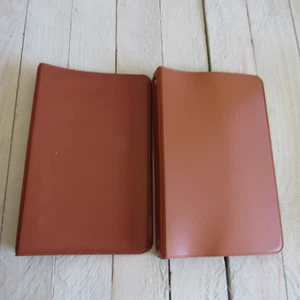 Vintage National 6 Ring Pocket Binder Reddish Brown No Paper - Picture 1 of 4