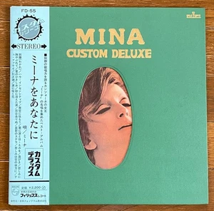 MINA - CUSTOM DELUXE 1971 JAPAN THICK SLEEVE LP obi PHILIPS RIFI FD-55 mazzini - Foto 1 di 6