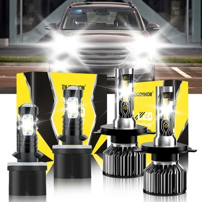 Para Hyundai Tucson 2010-2012 2013 4x Bombilla Faro LED Delantero + Luz Antiniebla 26000LM Foto 1 de 4