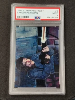 1996 Finest Star Wars #9 Lando Calrissian PSA 9 - Image 1 of 2