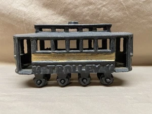 Vintage Cast Iron Trolley #14 7” - Picture 1 of 10