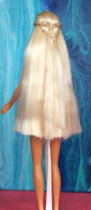 Nude LONG White Blonde Hair CEO Barbie Doll TnT Green Eyes Braids DBox4 OOAK - Picture 1 of 14