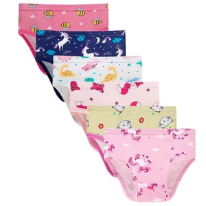 Soft Cotton Underwear Little Girls'Cat Briefs Toddler Unicorn Panties 2T Mult... - Picture 1 of 6
