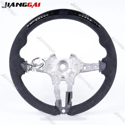 Suede Leather LED Steering Leather For 14-17 BMW M5 M6 M8 F10 F12 F90 F92 GT F07 - Image 1 of 4