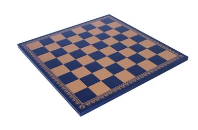 Italfama Or/Bleu Faux Échiquier Tableau 45x45cm, 5cm Squares, Made IN Italy - Photo 1/2