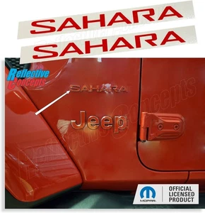 2018-2024 Wrangler JL SAHARA Fender Badge Overlay Decal  Stickers - Picture 1 of 76