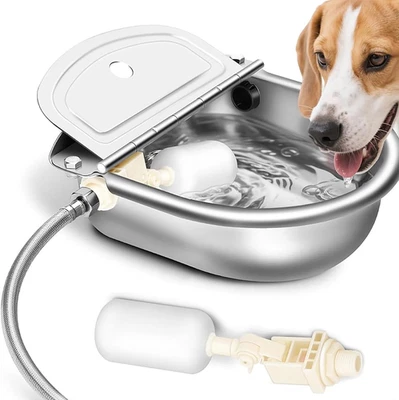 Distributore Automatico Di Acqua per Cani, in Acciaio Inox 304, Ciotola per Acqu - Immagine 1 di 4