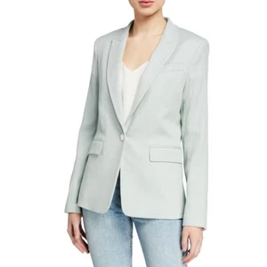 Blazer RAG & BONE Rylie blazer in crepe con orlo grosgrain nuovo con etichetta - taglia 12 - Foto 1 di 12