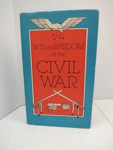 1987 Nick Beilenson HCDJ WIT AND WISDOM OF THE CIVIL WAR  1st Edition 1st Print - Picture 1 of 11