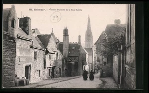 CPA Quimper, Vieilles Maisons de la Rue Royale - Picture 1 of 2