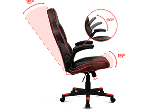 Silla gaming - Drift DR75, Inclinable 15º, Reposabrazos regulable, Negro y azul - Imagen 1 de 2
