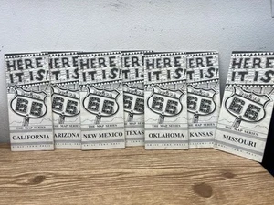 Set of 7 Route 66 Map Series Ghost Town Press ( 7 Of 8). - Picture 1 of 10