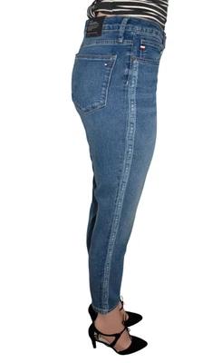 Pantalones de mezclilla elásticos ajustados al tobillo Tommy Hilfiger Tribeca para mujer talla 10 nuevos con etiquetas Foto 1 de 4