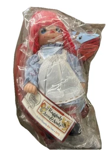 Raggedy Ann Precious Moments The Doll Maker Item#3472 With Rocking Horse - Picture 1 of 2