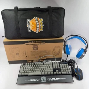 Pokemon Championships Regional Event 2018 Gaming Headset Mouse & Keyboard Bundle - Picture 1 of 9