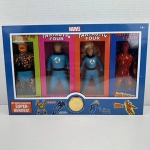 Figuras de acción Parques Disney 2024 Mego Marvel Fantastic Four 4 piezas 8" en mano - Imagen 1 de 9