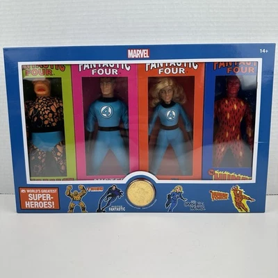 Disney Parks Action Figures 2025 Mego Marvel Fantastic Four 4 Piece 8" In Hand - Image 1 of 4