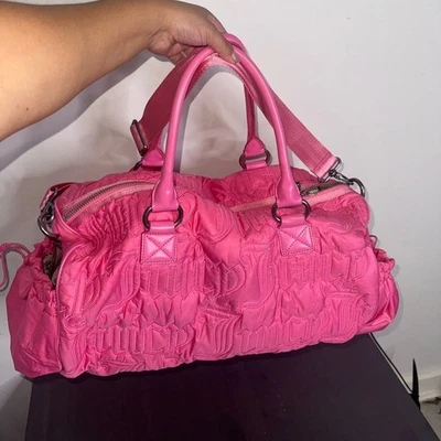 Y2k Juicy Couture Pink Duffle Tote Bag Daydreamer - Image 1 of 4