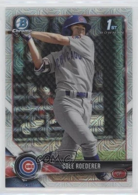 2018 Bowman Draft Chrome Asia Mojo Refractor Cole Roederer #BDC-125 - Image 1 of 2